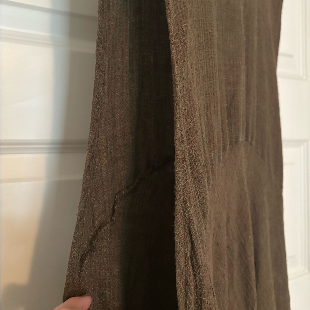 Vintage Flax by Jean Engelhart Brown Dress NWOT - Picture 2 of 6